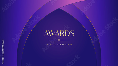 Pink blue purple golden royal awards graphics background. Lines growing elegant shine spark. Luxury premium corporate abstract design template. Banner certificate dynamic shape.