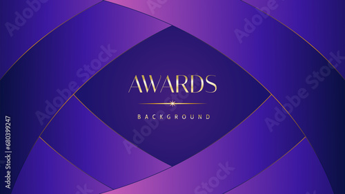 Pink blue purple golden royal awards graphics background. Lines growing elegant shine spark. Luxury premium corporate abstract design template. Banner certificate dynamic shape.