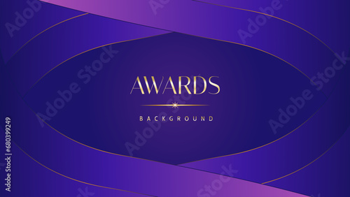 Pink blue purple golden royal awards graphics background. Lines growing elegant shine spark. Luxury premium corporate abstract design template. Banner certificate dynamic shape.