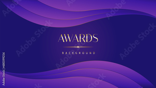 Pink blue purple golden royal awards graphics background. Lines growing elegant shine spark. Luxury premium corporate abstract design template. Banner certificate dynamic shape.