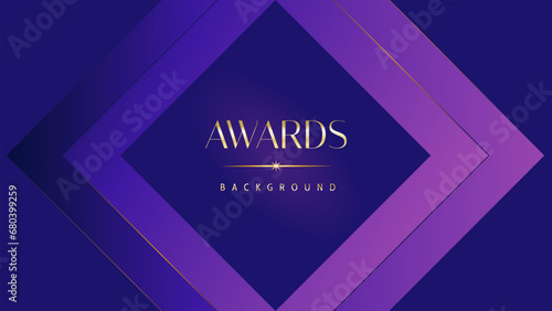 Pink blue purple golden royal awards graphics background. Lines growing elegant shine spark. Luxury premium corporate abstract design template. Banner certificate dynamic shape.