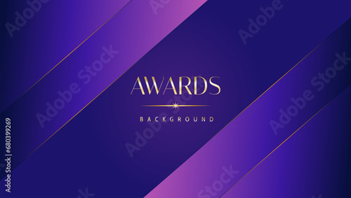 Pink blue purple golden royal awards graphics background. Lines growing elegant shine spark. Luxury premium corporate abstract design template. Banner certificate dynamic shape.