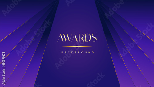 Pink blue purple golden royal awards graphics background. Lines growing elegant shine spark. Luxury premium corporate abstract design template. Banner certificate dynamic shape.