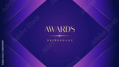 Pink blue purple golden royal awards graphics background. Lines growing elegant shine spark. Luxury premium corporate abstract design template. Banner certificate dynamic shape.
