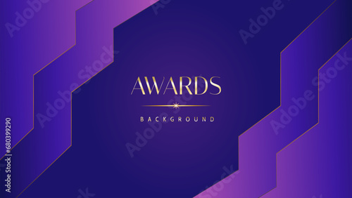 Pink blue purple golden royal awards graphics background. Lines growing elegant shine spark. Luxury premium corporate abstract design template. Banner certificate dynamic shape.