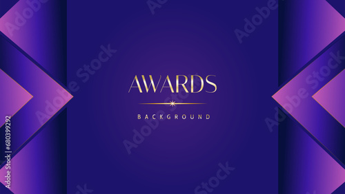 Pink blue purple golden royal awards graphics background. Lines growing elegant shine spark. Luxury premium corporate abstract design template. Banner certificate dynamic shape.