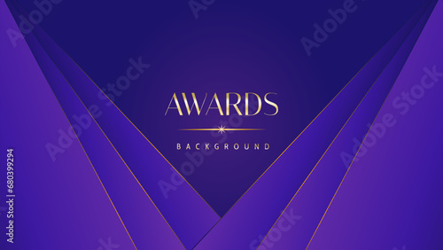 Pink blue purple golden royal awards graphics background. Lines growing elegant shine spark. Luxury premium corporate abstract design template. Banner certificate dynamic shape.