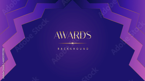 Pink blue purple golden royal awards graphics background. Lines growing elegant shine spark. Luxury premium corporate abstract design template. Banner certificate dynamic shape.