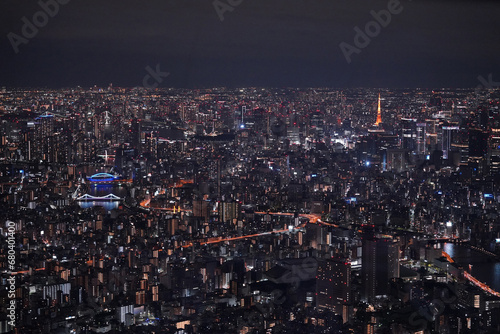 Tokyo's night view from sky tree