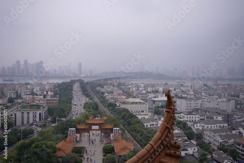 Overlook on Wuhan yellow crane tower