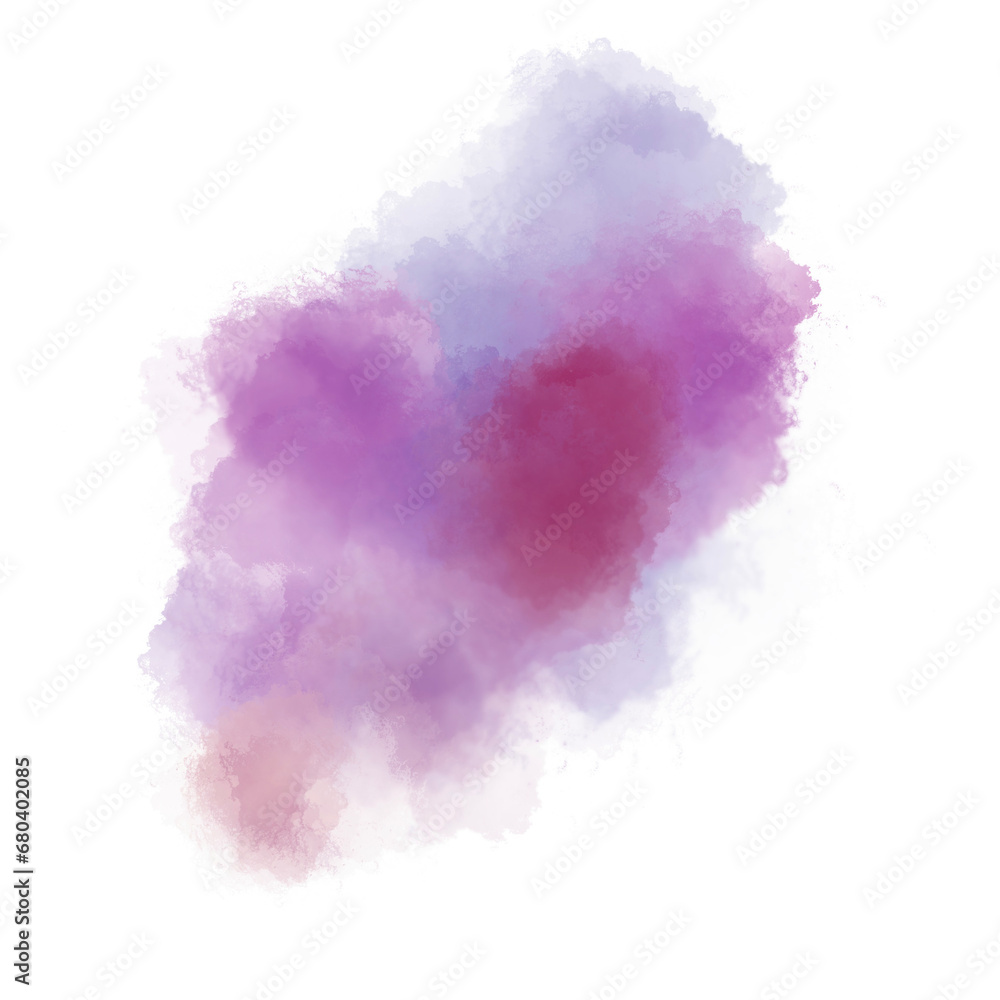 Pastel Abstract Fluid Watercolor Element Brush