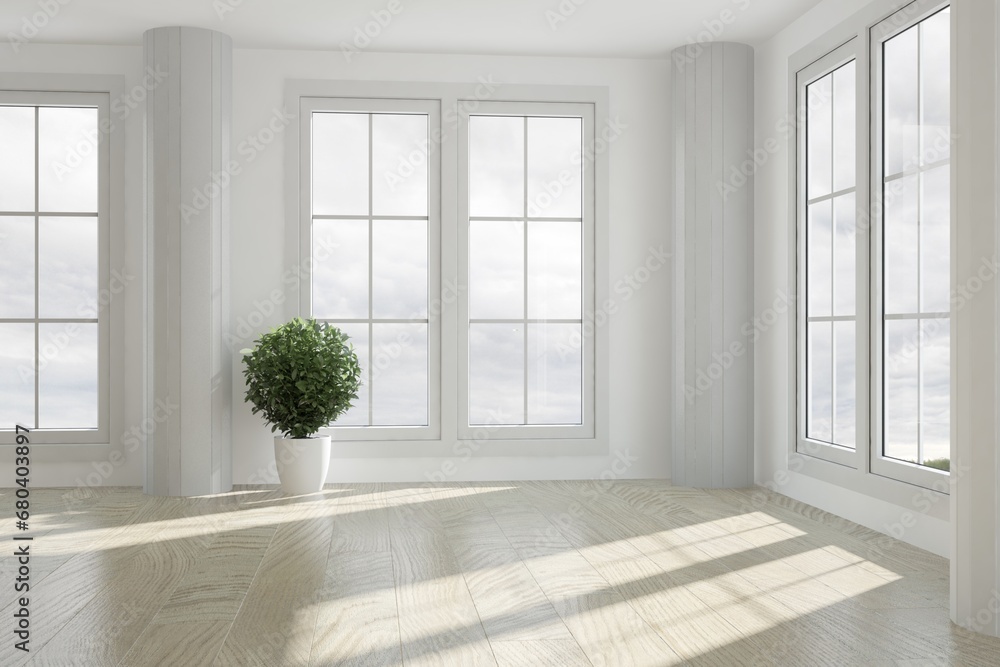 Fototapeta premium Modern interior design. 3D illustration