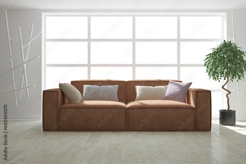 Fototapeta premium Modern interior design. 3D illustration
