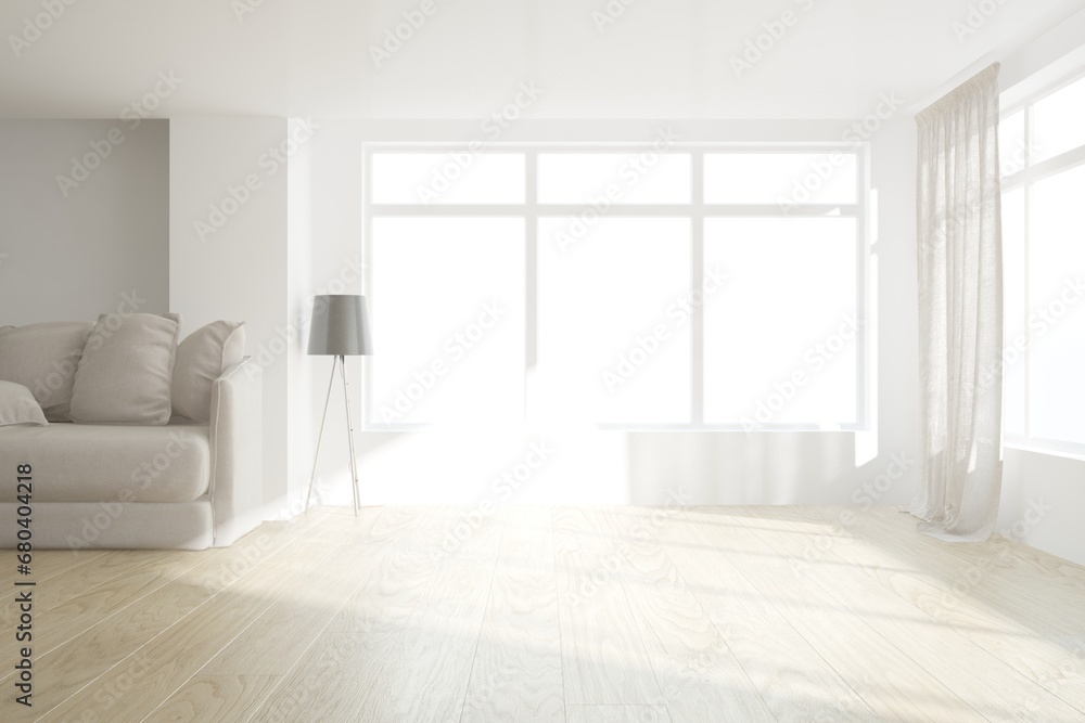 Fototapeta premium Modern interior design. 3D illustration