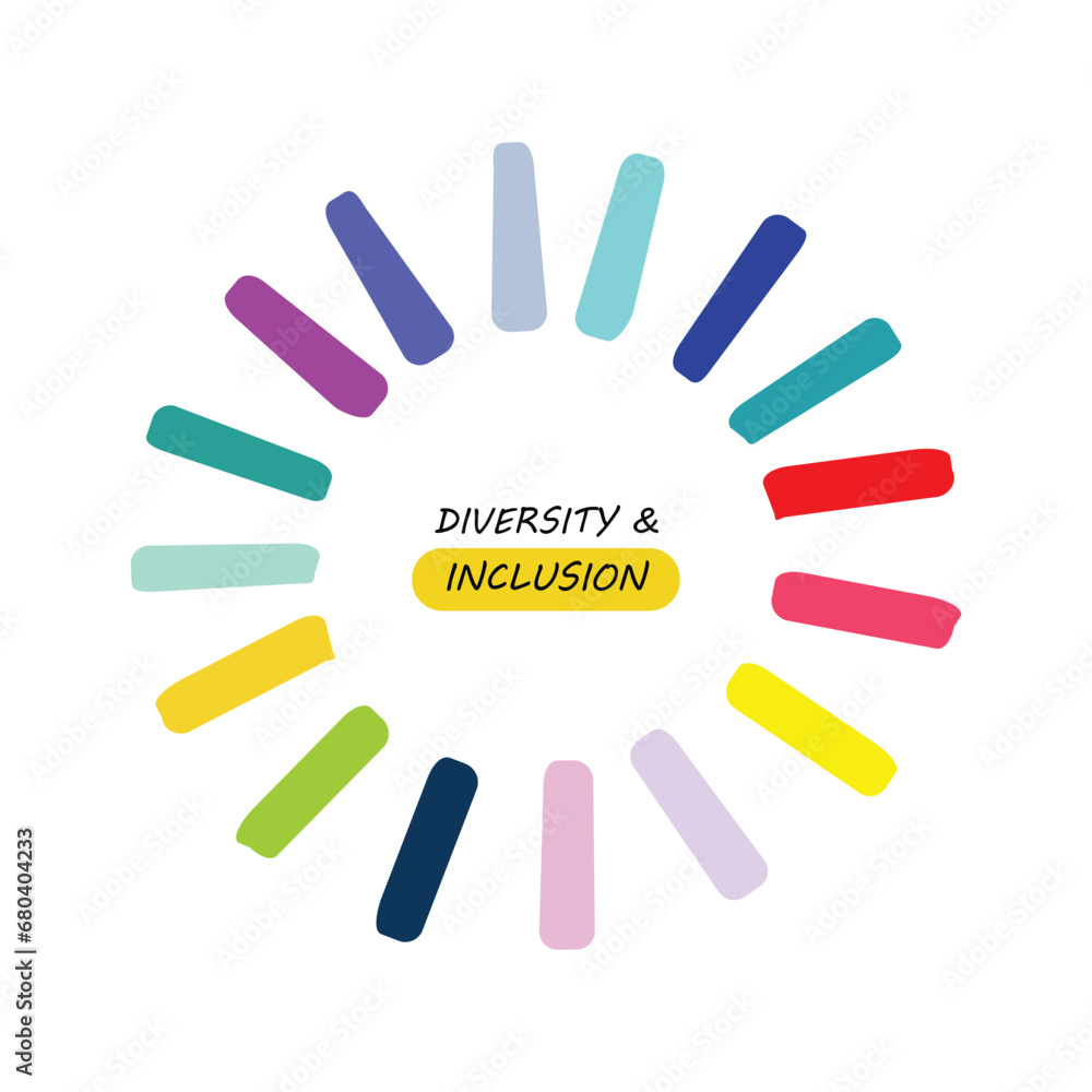 Diversity and Inclusion logos design Diversity and Inclusion logos design