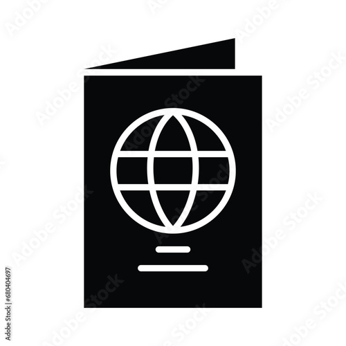 Pasport icon design vector template illustration on transparent background