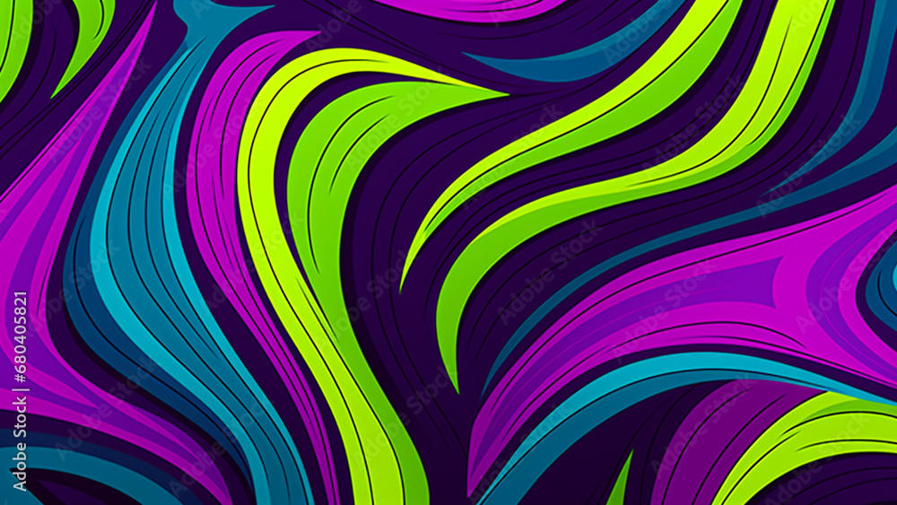 Electric Purple and Neon Green Pop Art Pattern Retro Inspired Design Electric Purple and Neon Green Pop Art Pattern Retro Inspired Design