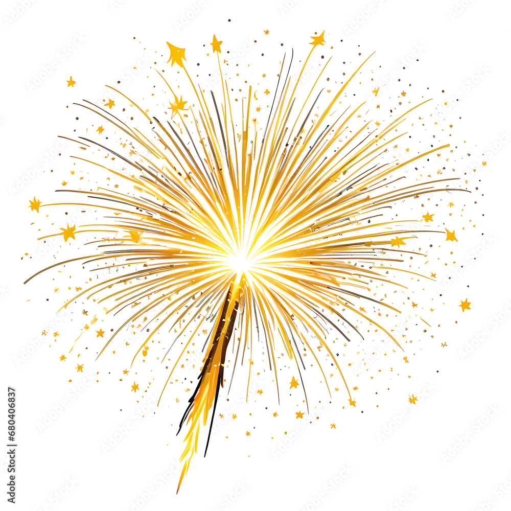 Obraz premium 05 yellow firework