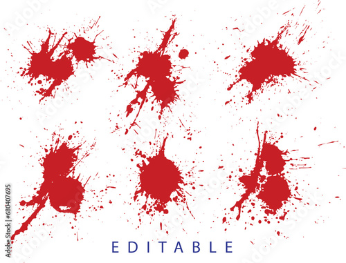 Drip vector paint blood splatters background