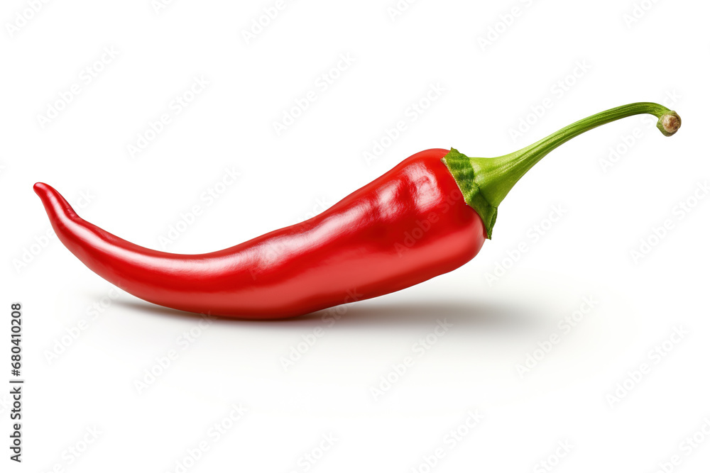 Red bell pepper on white background Red bell pepper on white background