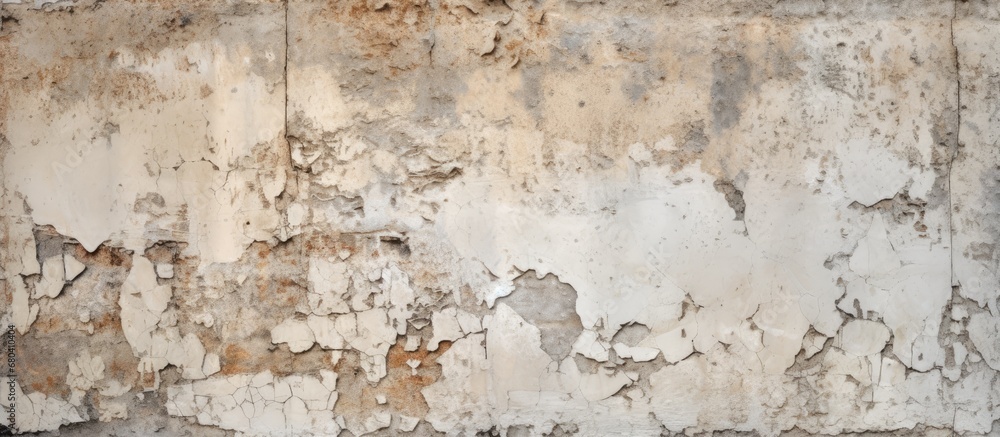 In an urban setting, an old concrete wall, adorned with vintage grunge patterns, provides a textured background of abstract white and stone rock, reminiscent of a vintage wallpaper, bringing character In an urban setting, an old concrete wall, adorned with vintage grunge patterns, provides a textured background of abstract white and stone rock, reminiscent of a vintage wallpaper, bringing character