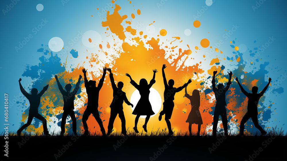 Free_vector_grunge_design_of_people_dancing_on_a_sum Free_vector_grunge_design_of_people_dancing_on_a_sum