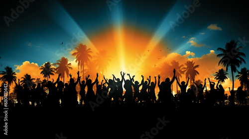 Free_vector_grunge_design_of_people_dancing_on_a_sum