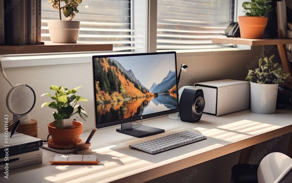 Fototapeta premium 4k workspace