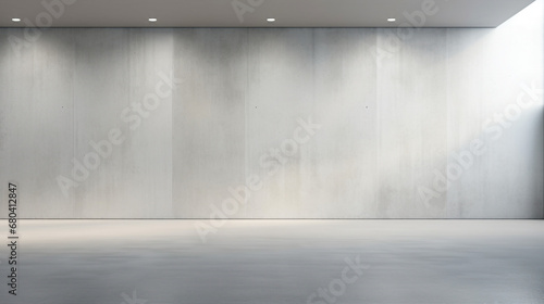Minimalist Interior Design: Light Gray Walls and Smooth Floors