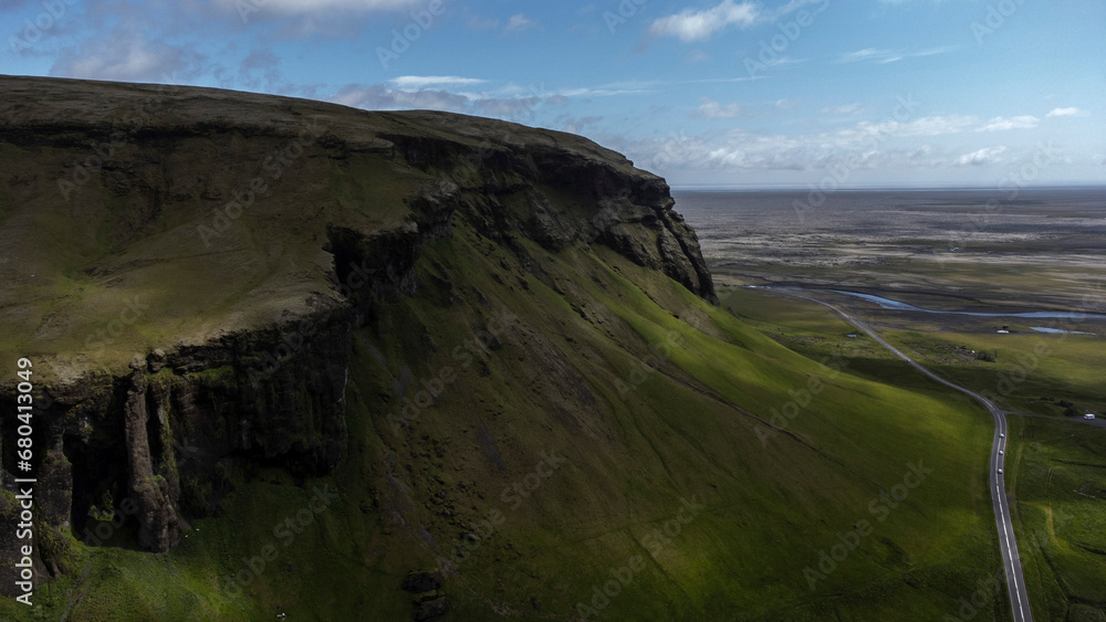 Aerial drone photography of Iceland