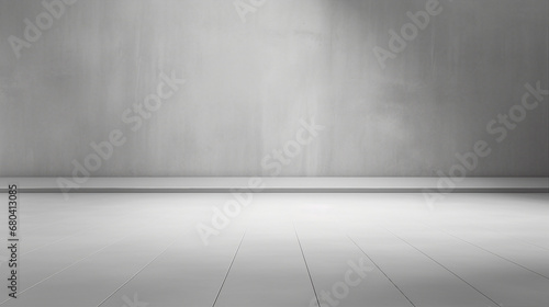 Minimalist Interior Design  Light Gray Walls and Smooth Floors