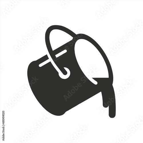 Paint bucket pouring icon