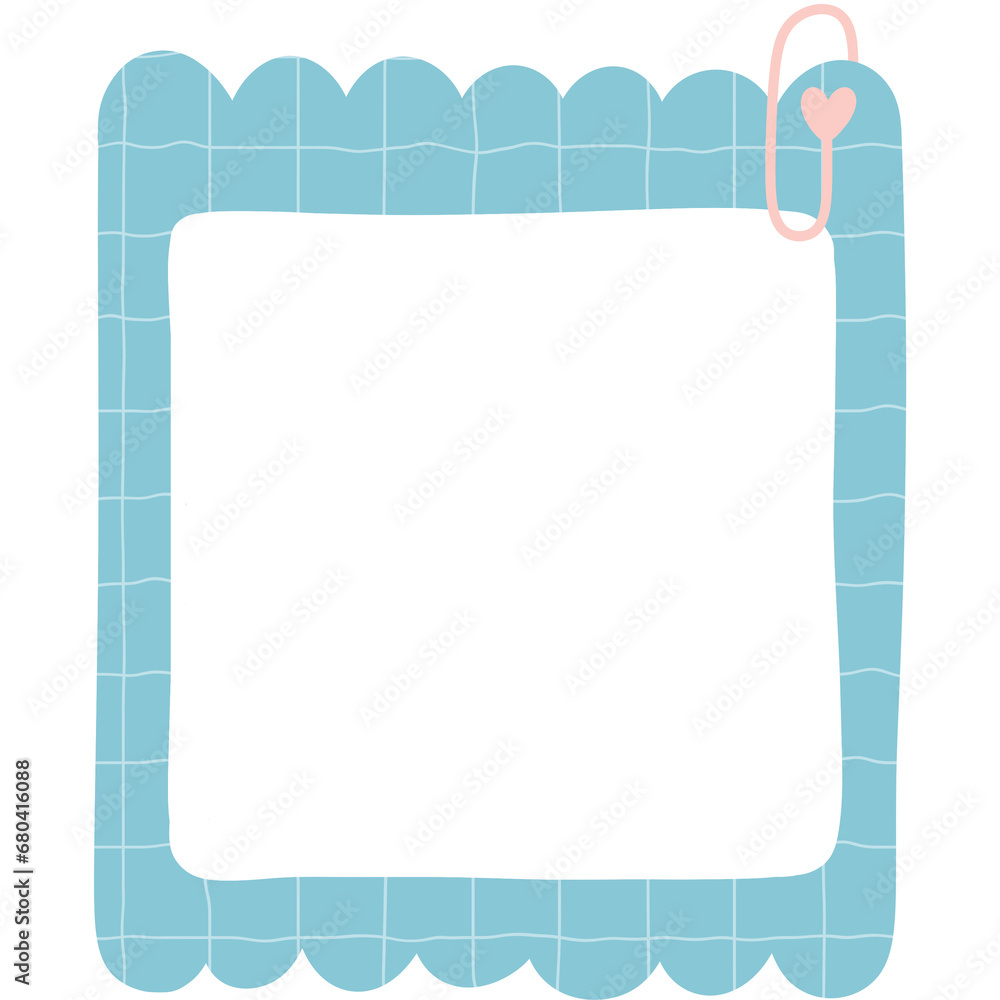 Cute blank square paper note digital planner sticky note banner to do list or memo message notepads paper sheet notepaper pastel pink and blue for goodnote Cute blank square paper note digital planner sticky note banner to do list or memo message notepads paper sheet notepaper pastel pink and blue for goodnote