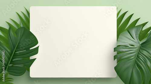 Square Paper Mockup for Corporate Branding   Blank Logo Template