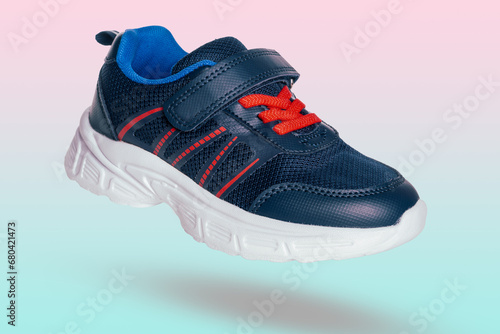 Sports sneakers comfortable with soft sole children's shoes casual isolated