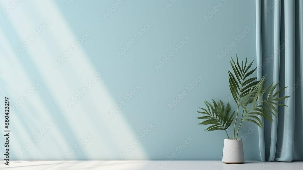 Blue Background Minimalist Design for Product Showcase Blue Background Minimalist Design for Product Showcase