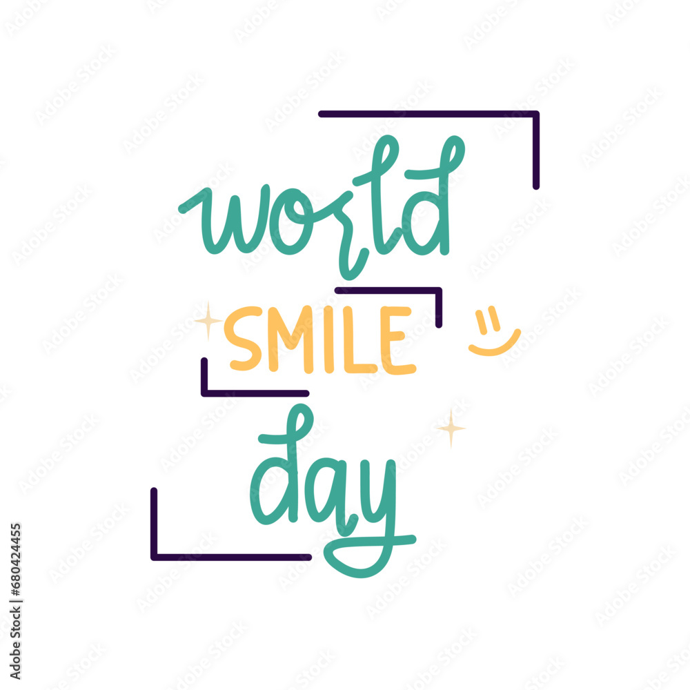 World Smile Day Hand Lettering World Smile Day Hand Lettering