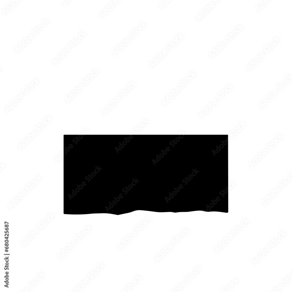 Fototapeta premium black Torn paper cut frames 