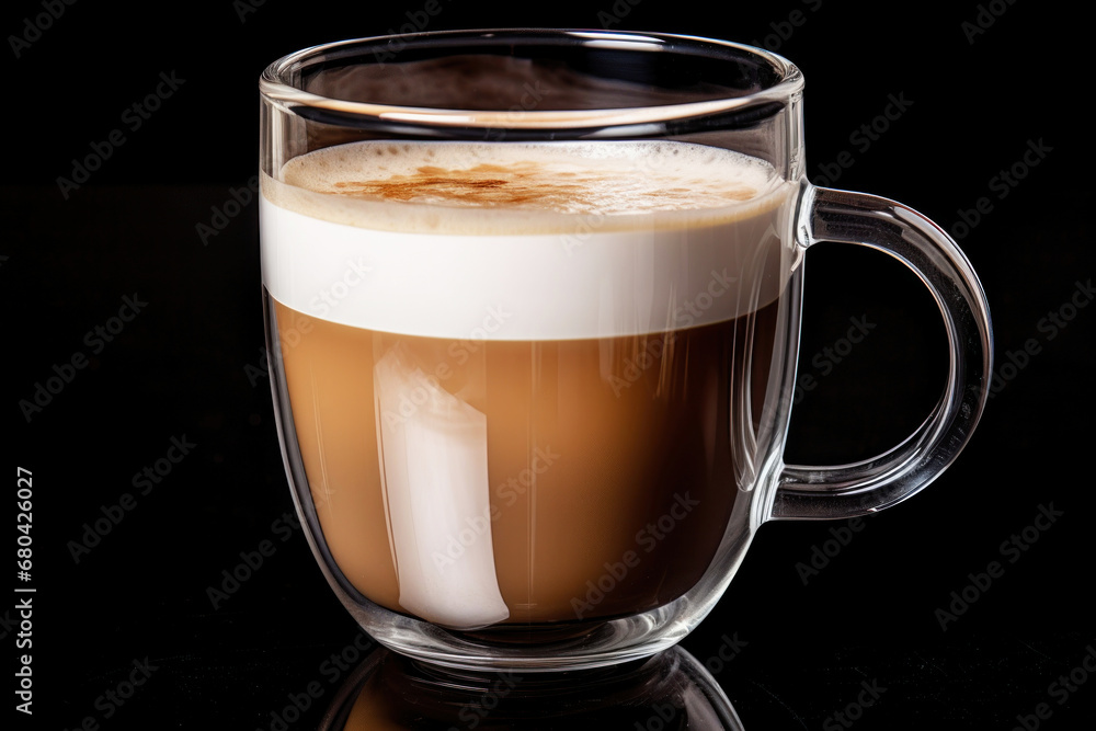 Photo of a clear glass filled with a refreshing beverage on a wooden table Photo of a clear glass filled with a refreshing beverage on a wooden table
