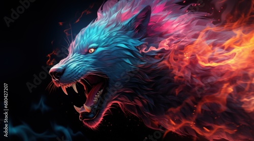 Raging Blaze: A Wolf's Cry in the Embers of Fantasy © Phieo Alex