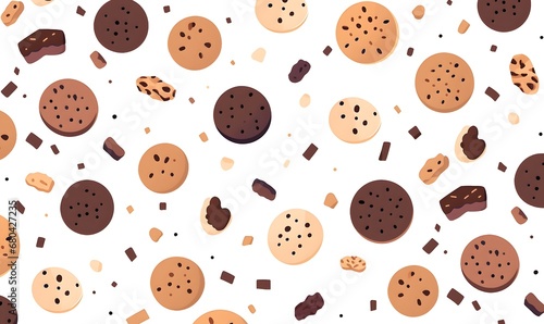 Chocolate Cookie Pattern, Generative AI