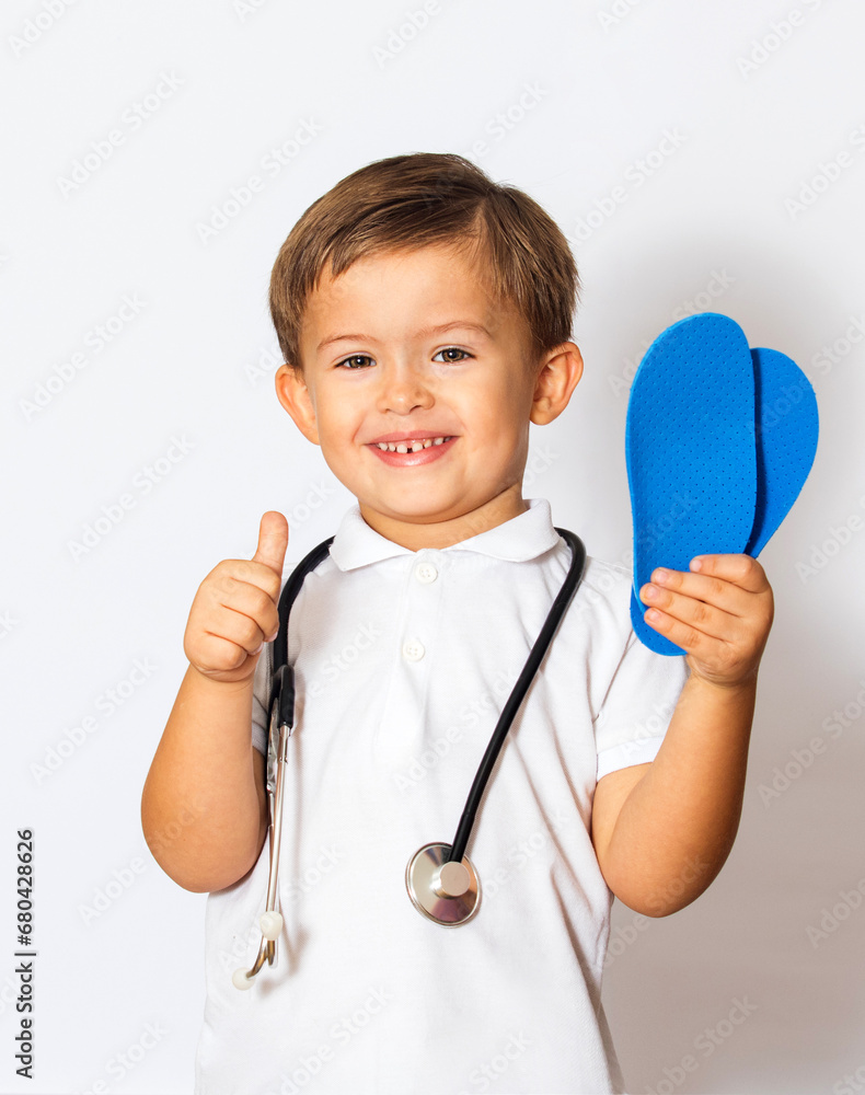 child doctor shows finger to class child doctor shows finger to class