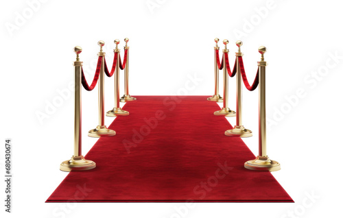red carpet  png file of isolated cutout object with shadow on transparent background.