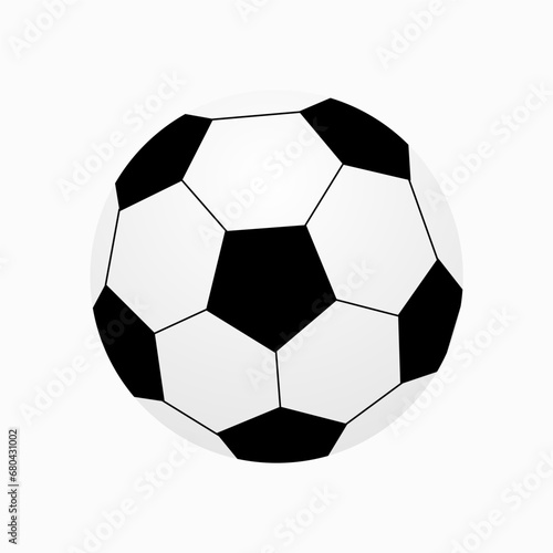Soccer. Football Vector illustration of a ball. Isolated