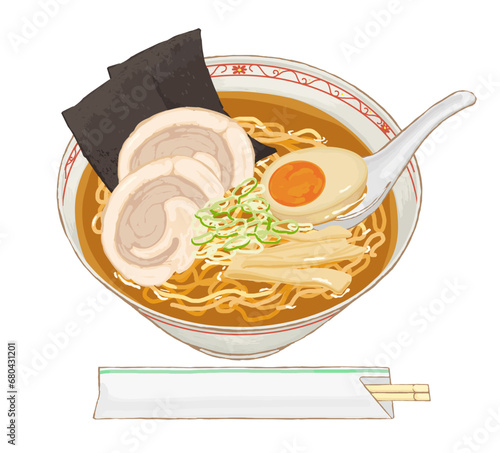 ラーメンのベクターイラスト