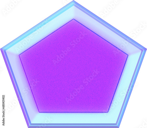 Y2k 3D hexagonal for decorating holograms