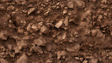 Seamless rocky clay soil ground texture with infinite pattern
