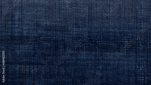 Navy blue jeans denim fabric texture with visible weave