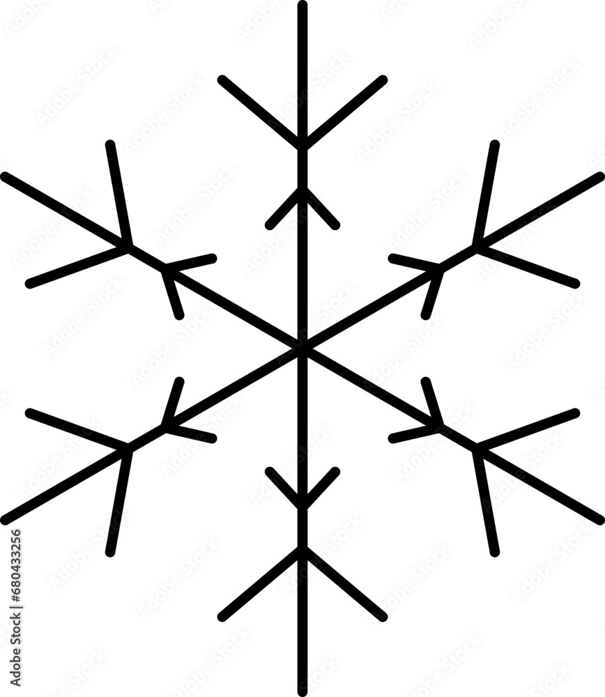 Snowflake snow freeze winter thin line outline icon. Snowflakes thin line icon set. Snowflake Simple Vector illustration Snowflake snow freeze winter thin line outline icon. Snowflakes thin line icon set. Snowflake Simple Vector illustration