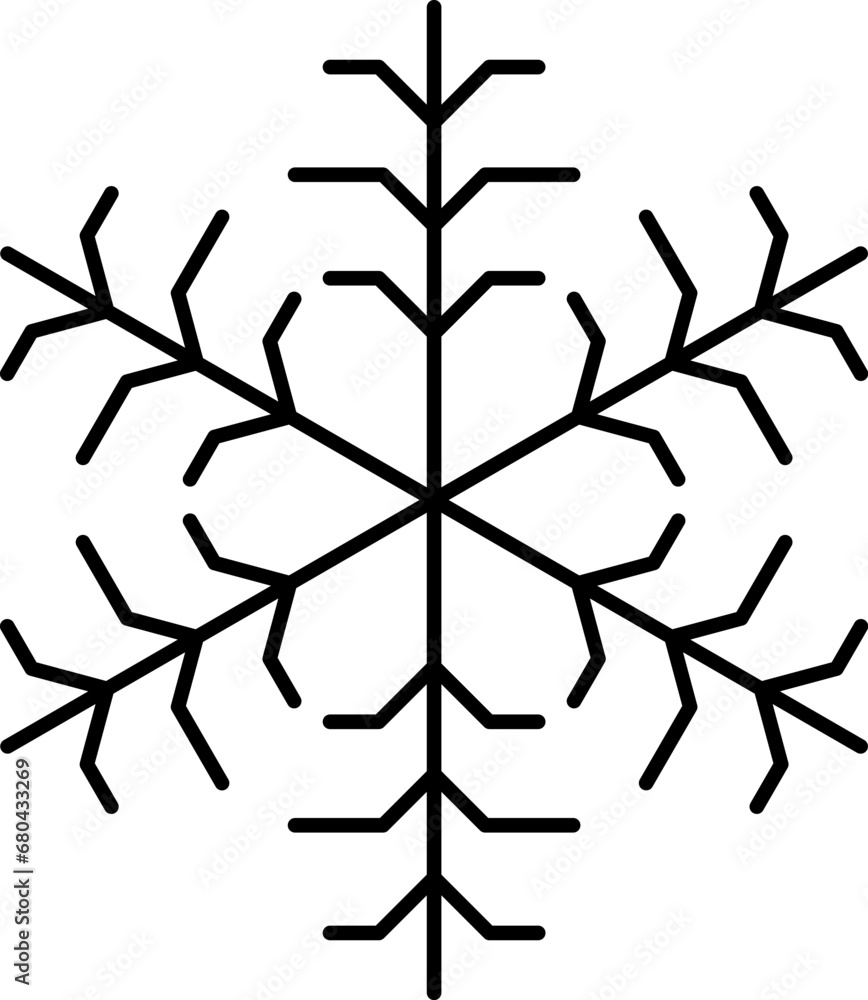 Snowflake snow freeze winter thin line outline icon. Snowflakes thin line icon set. Snowflake Simple Vector illustration Snowflake snow freeze winter thin line outline icon. Snowflakes thin line icon set. Snowflake Simple Vector illustration